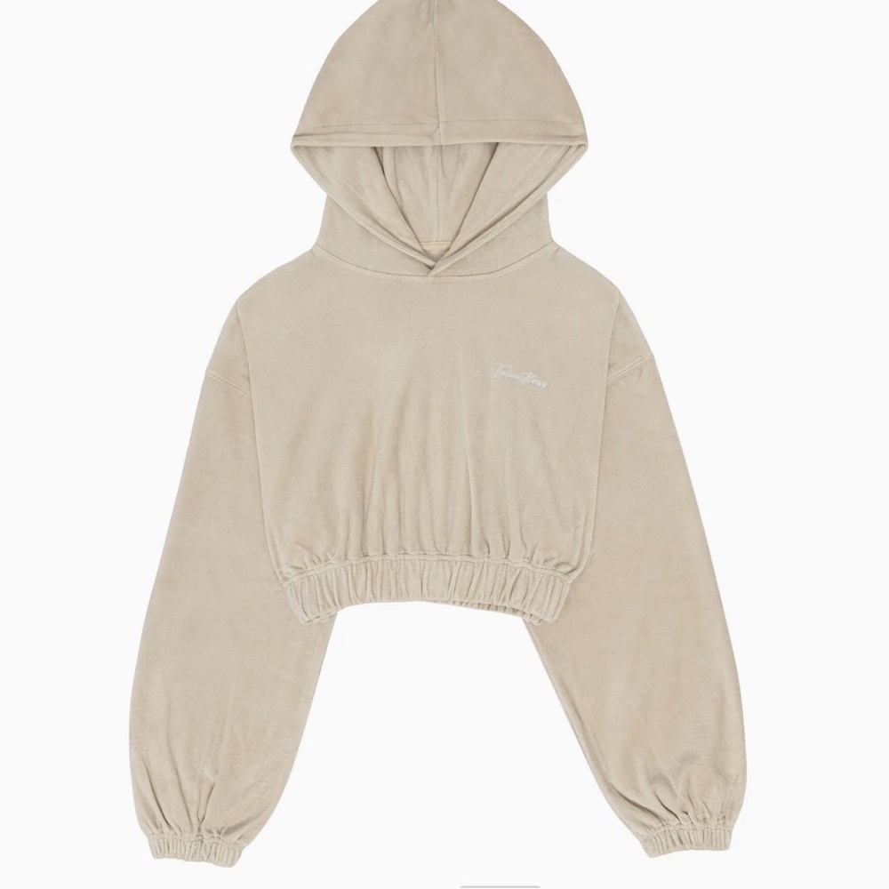 Talentless Women’s Terry Cloth Cropped Hoodie